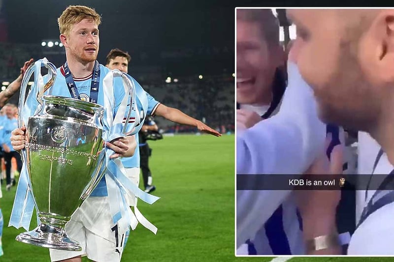 De Bruyne je obukao dres popularnih Sova (Foto: Twitter/Screenshot)