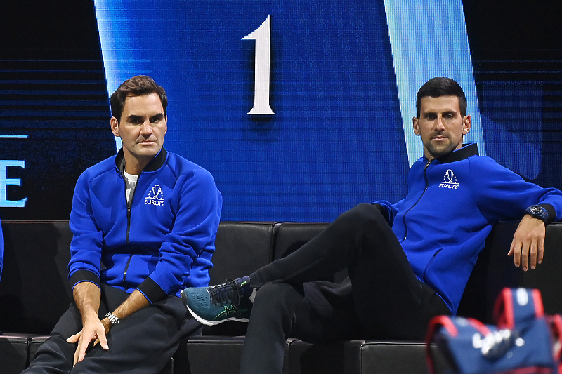 Roger Federer i Novak Đoković (Foto: EPA-EFE)