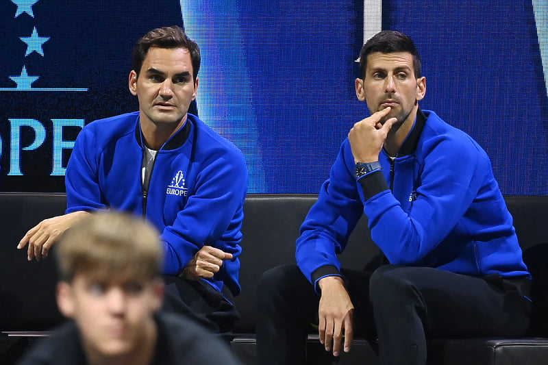 Roger Federer i Novak Đoković (Foto: EPA-EFE)