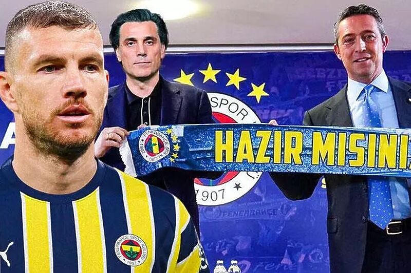 Džeko bi trebao potpisati dvogodišnji ugovor sa Fenerom (Foto: Montaža / Twitter)