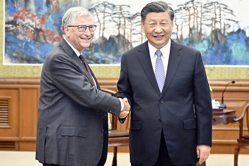 Bill Gates i Xi Jinping (Foto: EPA-EFE)