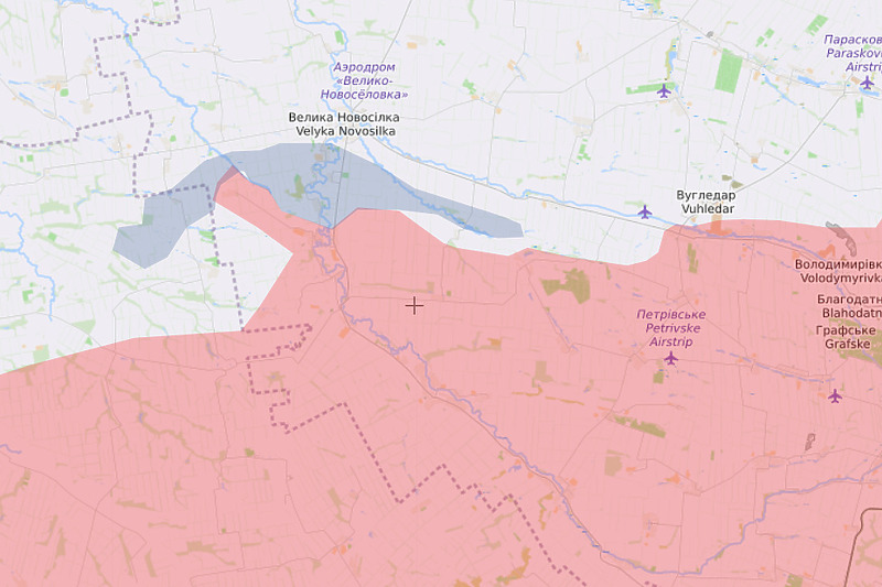 Područje borbi (Mapa: Liveuamap)