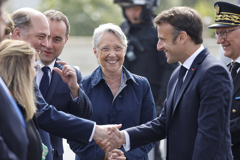 Ben Wallace i Emmanuel Macron tokom susreta početkom juna (Foto: EPA-EFE)