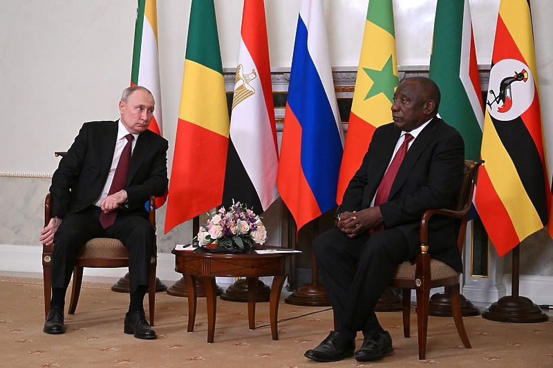 Vladimir Putin i Cyril Ramaphosa (Foto: EPA-EFE)