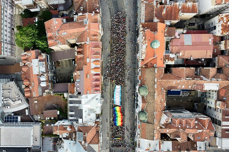 Fotografija s prošlogodišnje Bh. povorke ponosa (Foto: T. S./Klix.ba)