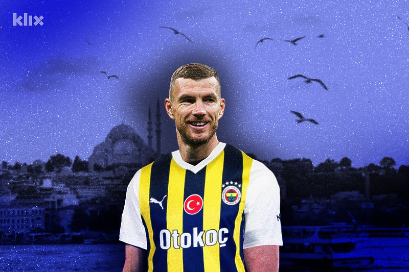 Džeko će igrati u dresu Fenerbahčea (Ilustracija: A. L./Klix.ba)