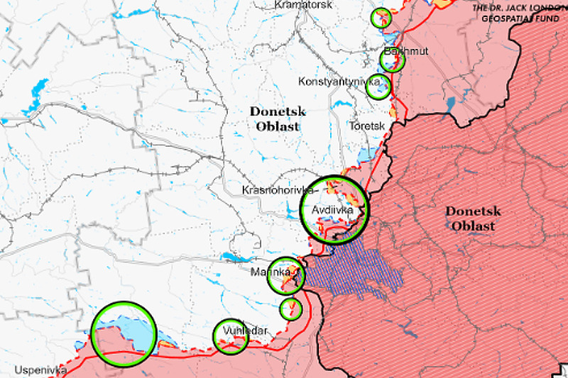 Kontraofanziva u Donjeckoj oblasti (Foto: ISW)