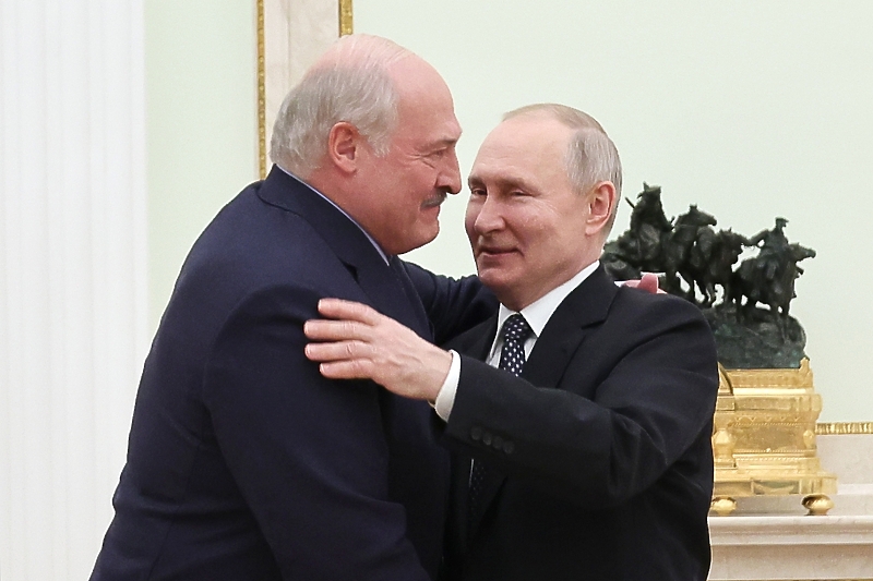 Aleksandar Lukašenko i Vladimir Putin (Foto: EPA-EFE)