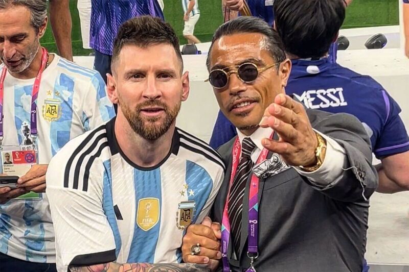 Lionel Messi i Salt Bae (Foto: Twitter)