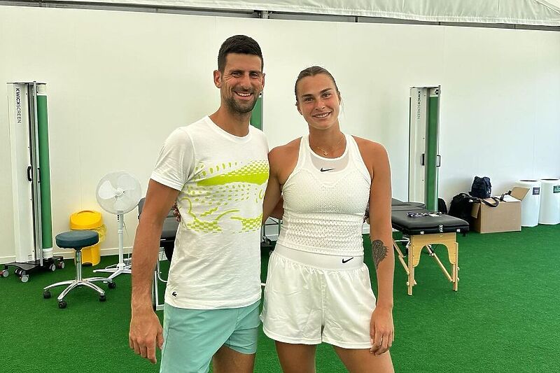 Novak Đoković i Arina Sabalenka (Foto: Instagram)
