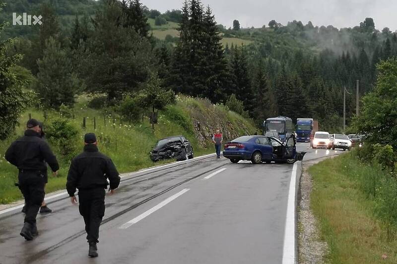 Saobraćajna nesreća na Bijambarama (Foto: Čitatelj)