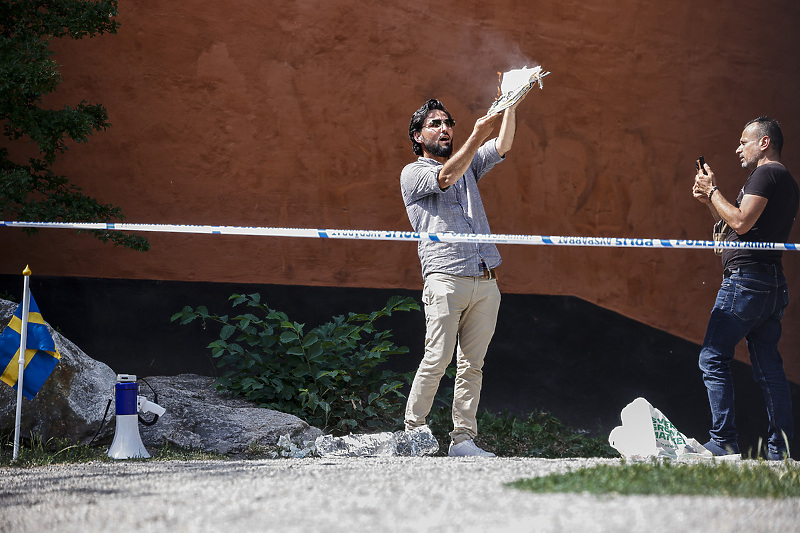 Muškarac koji je organizovao paljenje Kur'ana u Stockholmu (Foto: EPA-EFE)