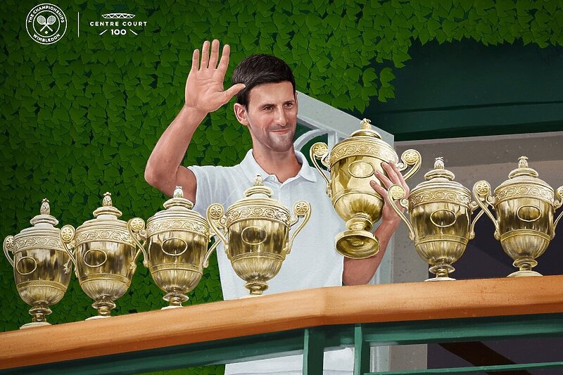 Đoković napada osmu titulu na Wimbledonu (Foto: Wimbledon/Instagram)