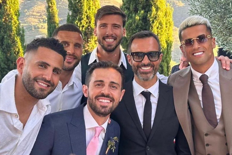 Mahrez, Walker, Bernardo, Dias, Mendes i Cancelo (Foto: Instagram)