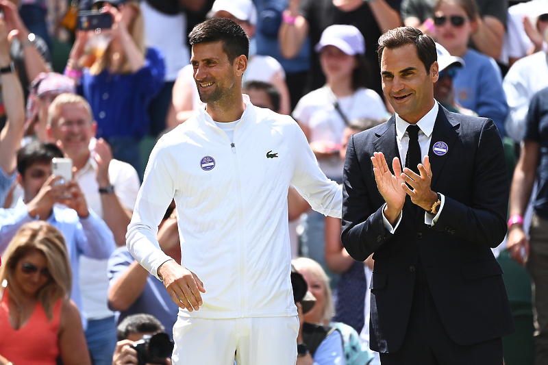 Novak Đoković i Roger Federer (Foto: EPA-EFE)