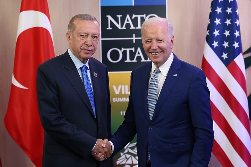 Erdogan i Biden na sastanku u Vilniusu (Foto: Ured turskog predsjednika)