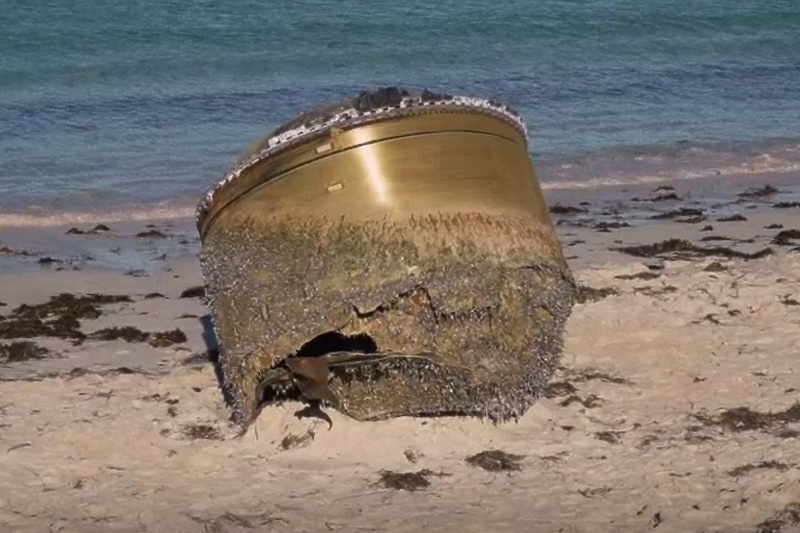 Kupola pornađena na australskoj plaži (Screenshot: ABC)