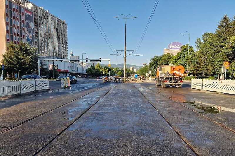 Završni radovi na rekonstrukciji raskrsnice na Pofalićima (Foto: Vlada KS)