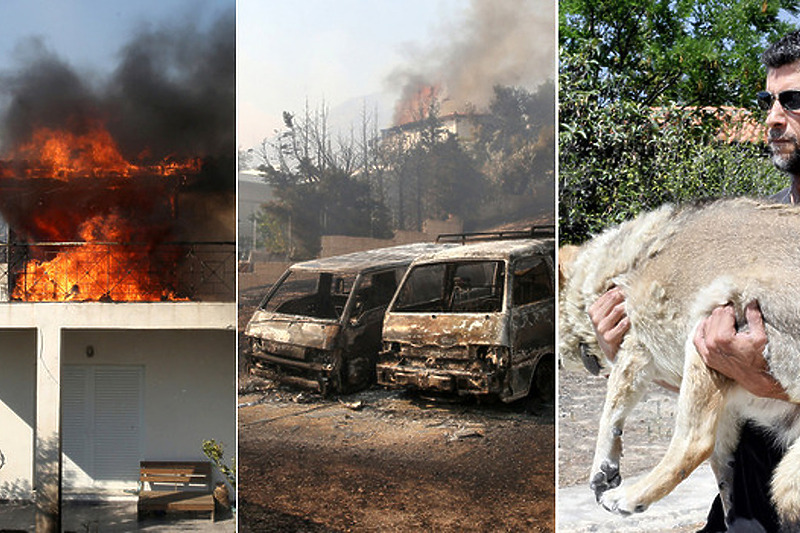 Požari u Grčkoj (Foto: EPA-EFE)