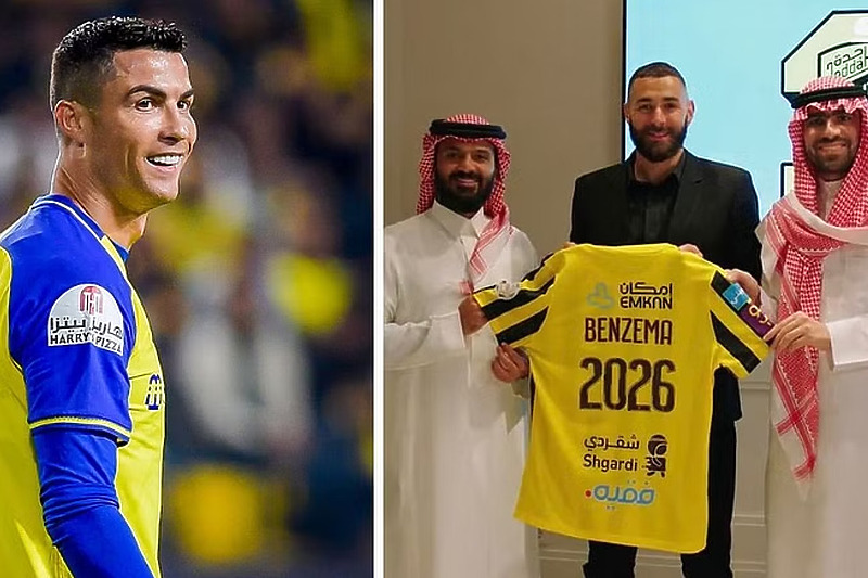 Ronaldo i Benzema najveće su zvijezde saudijskog nogometa (Foto: Twitter)