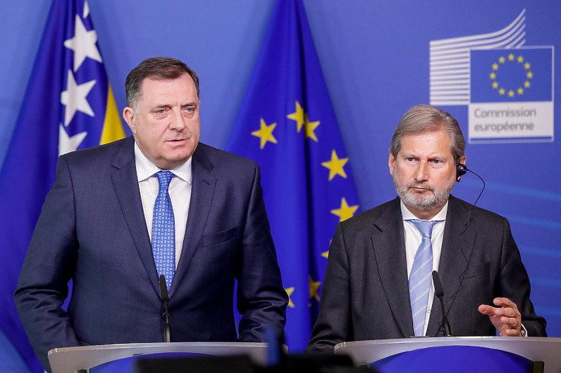 Milorad Dodik i Johannes Hahn