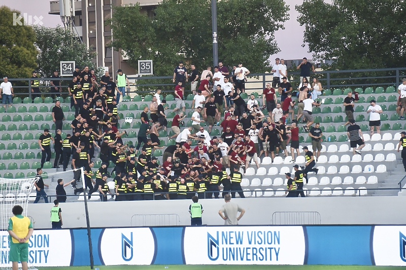 FK Sarajevo je kažnjeno zbog tučnjave Hordi zla i gruzijske policije u Kutaisiju (Foto: T. S./Klix.ba)