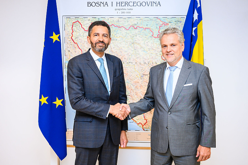 Adebayo Babajide i Johann Sattler (Foto: Delegacija EU u BiH)