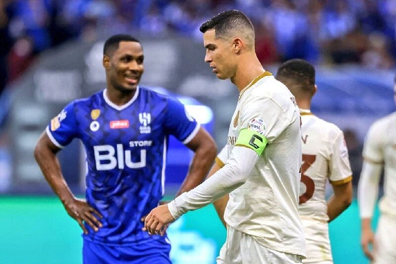 Odion Ighalo i Cristiano Ronaldo (Foto: Twitter)