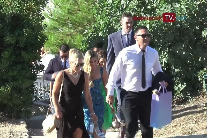 Pau Gasol je na vjenčanje stigao sa suprugom (Foto: dubrovniktv.net / Screenshot)