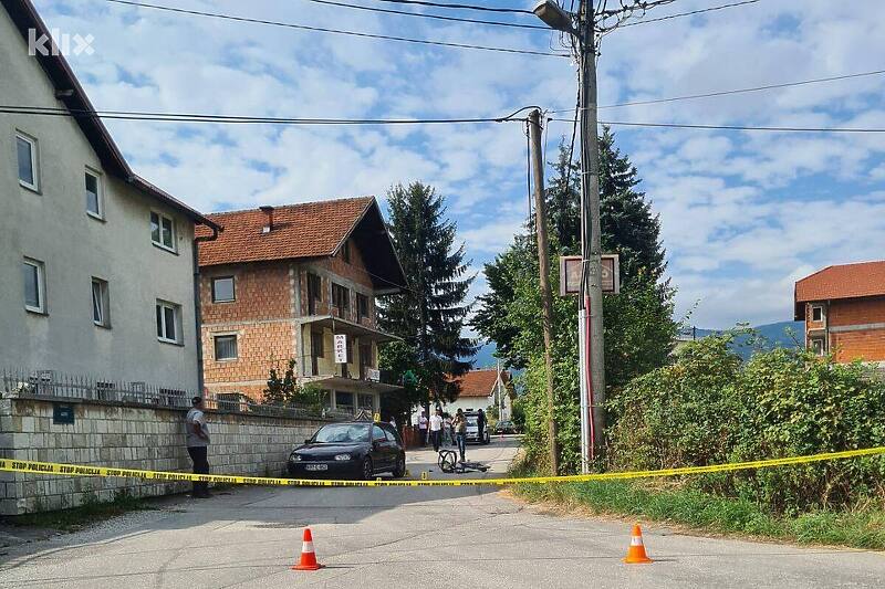 Saobraćajna nesreća u ilidžanskom naselju Azići (Foto: Čitatelj)