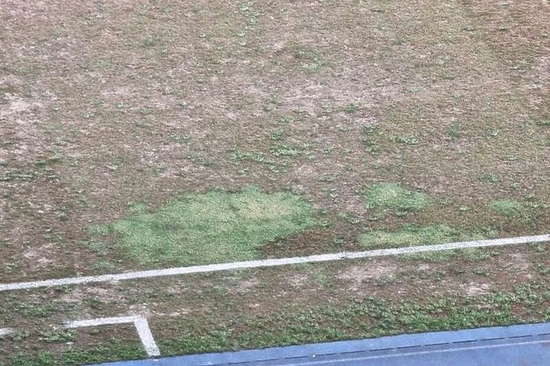 Travnjak stadiona "Toše Proeski" mora se potpuno renovirati (Foto: gol.mk)