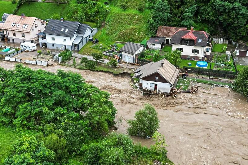 Poplave u Sloveniji (Gregor Ravnjak /Koroške novice/MK/BOBO/PIXSELL)