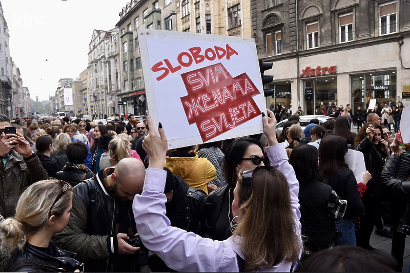 Oktobarski protesti u Sarajevu zbog femicida (Foto: Arhiv/Klix.ba)