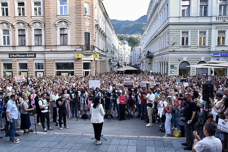Protesti protiv nasilja nad ženama (Foto: T. S./Klix.ba)