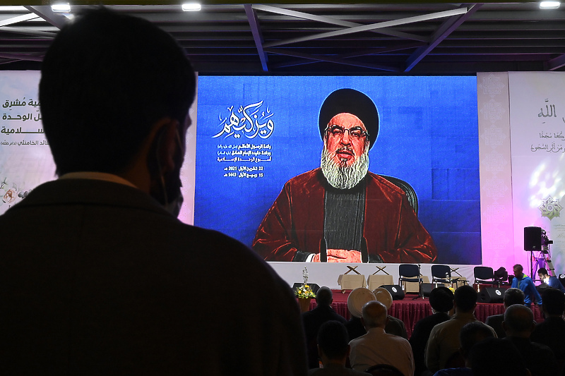 Vođa Hezbolaha Hassan Nasrallah često se obraća javnosti (Foto: EPA-EFE)