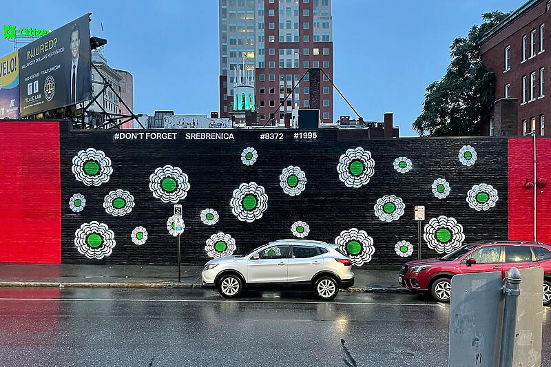 Mural "Cvijet Srebrenice" u SAD-u