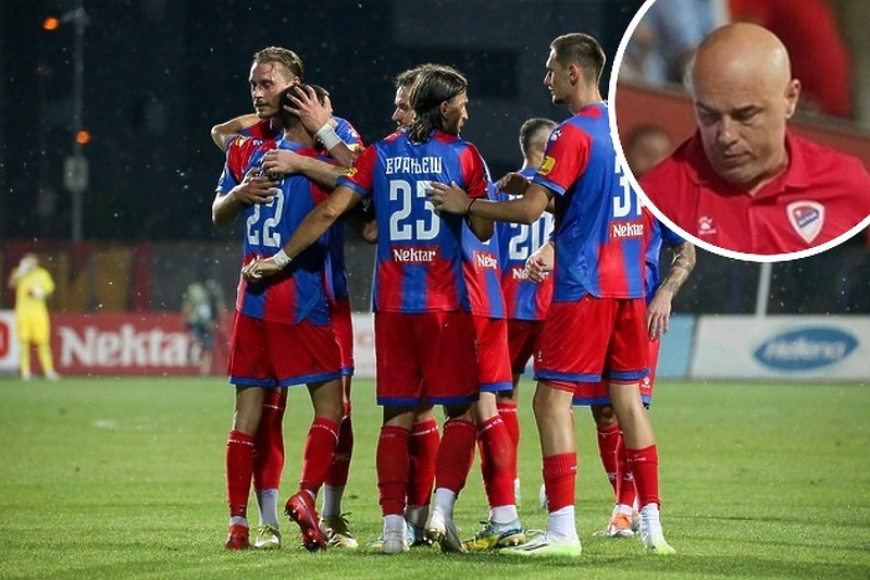 Slavlje nogometaša Borca nakon gola (Foto: FK Borac)