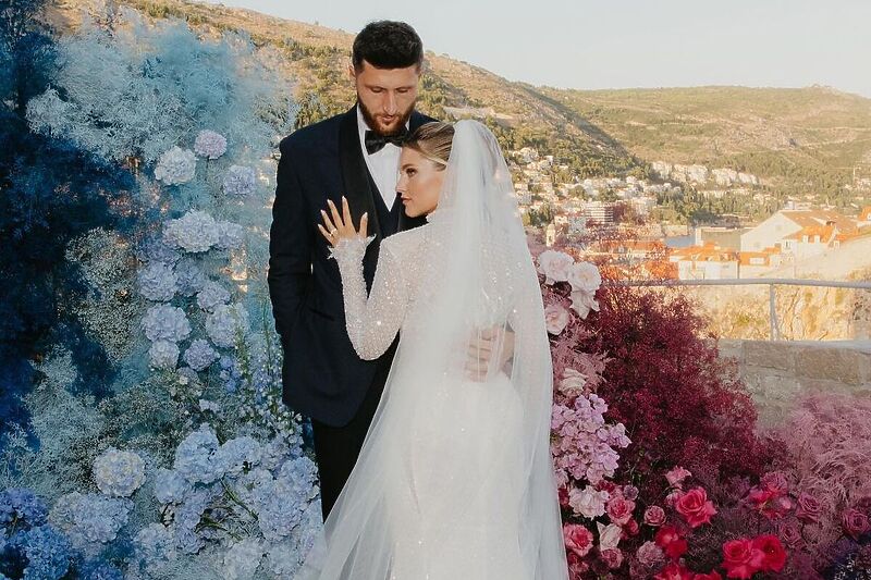 Jusuf Nurkić i Emina Durić (Foto:Instagram/Vlasta.Weddings)