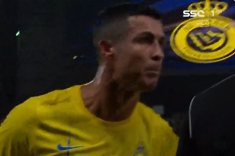 Ronaldo se nije mogao kontrolisati (Foto: Screenshot)