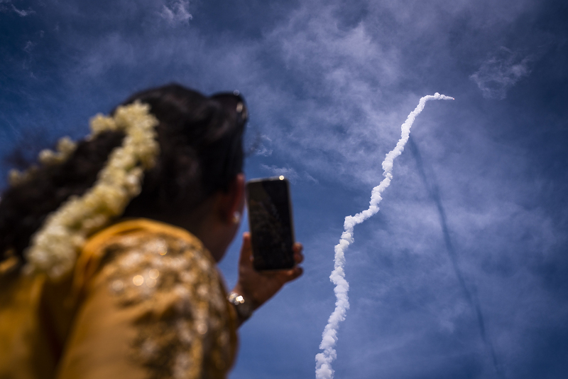 Lansiranje letjelice Chandrayaan-3 prije nekoliko sedmica (Foto: EPA-EFE)