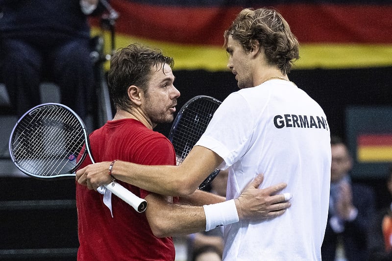 Zverev u Davis Cupu protiv Wawrinke (Foto: EPA-EFE)