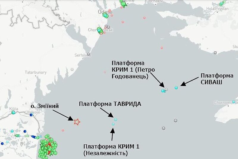 Položaj oslobođenih platformi (Mapa: Twitter/ front_ukrainian)