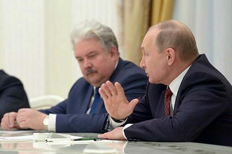 Sergej Baburin sa ruskim predsjednikom Vladimirom Putinom (Foto: EPA-EFE)