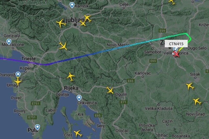 Screenshot: Flightradar