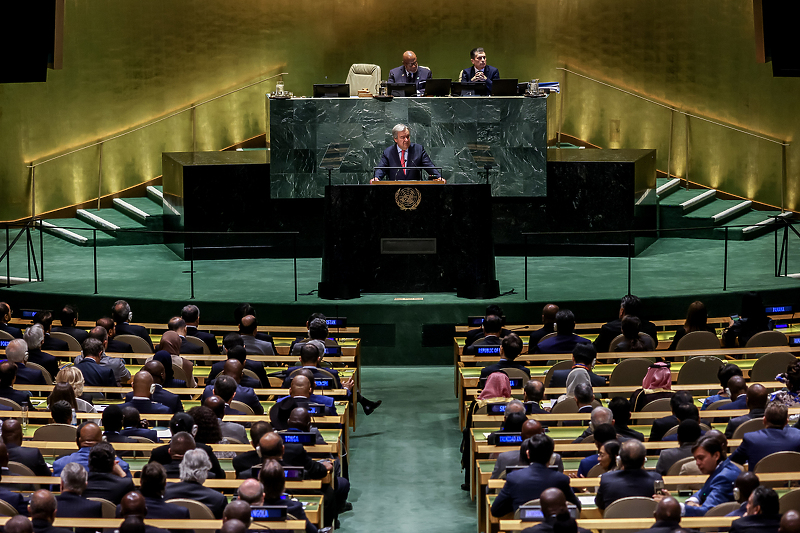 Antonio Guterres pred Generalnom skupštinom UN-a (Foto: EPA-EFE)
