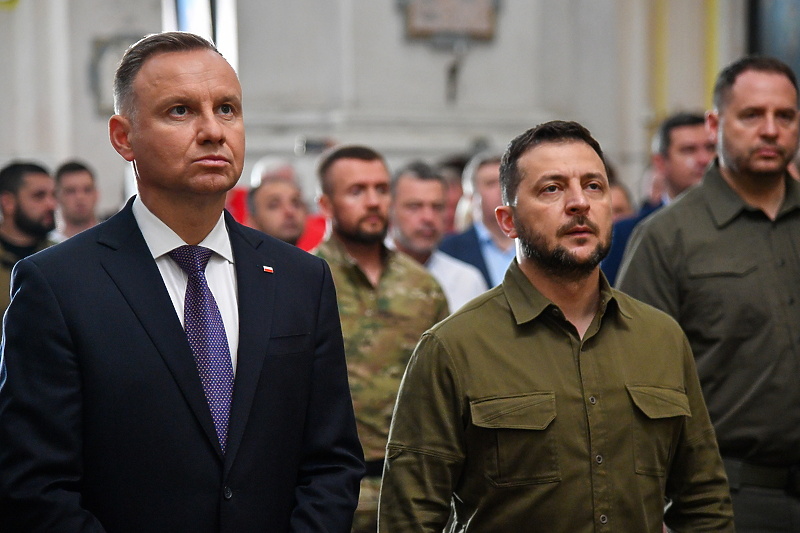 Andrzej Duda i Volodimir Zelenski