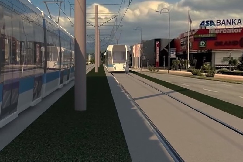 Idejno rješenje tramvajske pruge od Ilidže do Hrasnice (Screenshot: Vlada KS)
