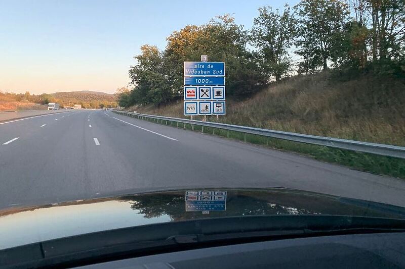 Odmorište Vidauban Sud na autoputu u Francuskoj