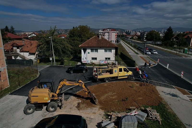 Radovi na spajanju ulice Hajrudina Šabanije sa A transverzalom (Foto: Općina Novi Grad Sarajevo)
