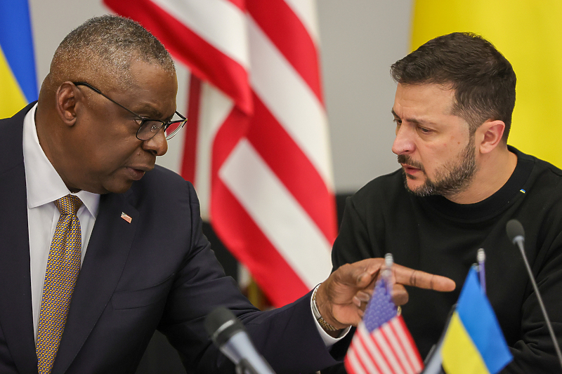 Lloyd Austin i Volodimir Zelenski (Foto: EPA-EFE)